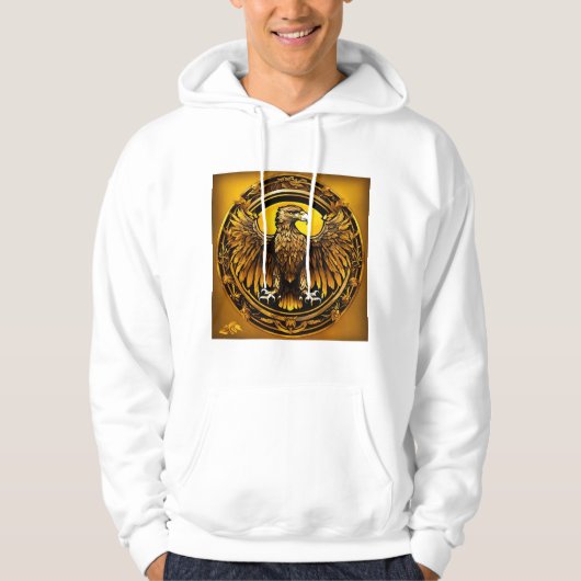 Hooded sweatshirt met vogeltjes (Voorkant)