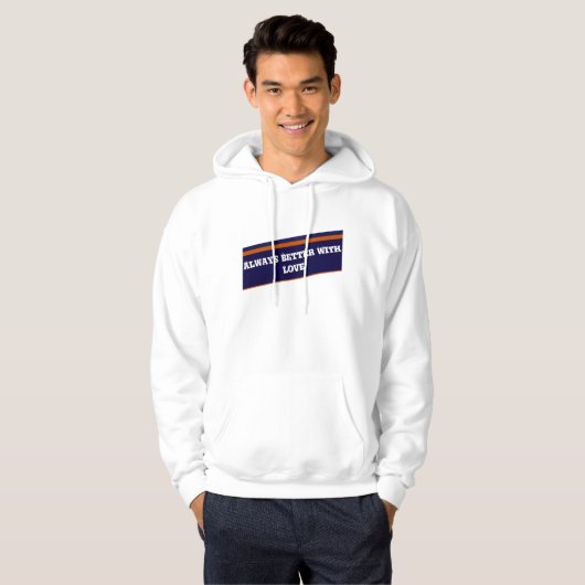 Hooded sweatshirt voor mannen (Voorkant volledig)