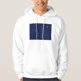 Hooded Sweatshirt with Alaska flag