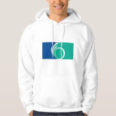 Hooded Sweatshirt with Flag of Ottawa, Canada (Voorkant)
