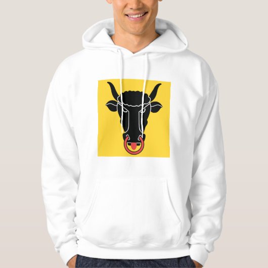 Hooded Sweatshirt with Flag of Uri Canton, Swiss (Voorkant)