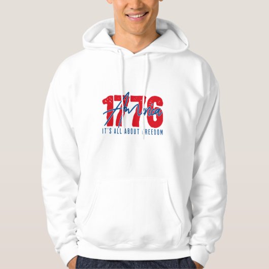 Hoodie 1776 - Verklaring van Vrijheid (Voorkant)
