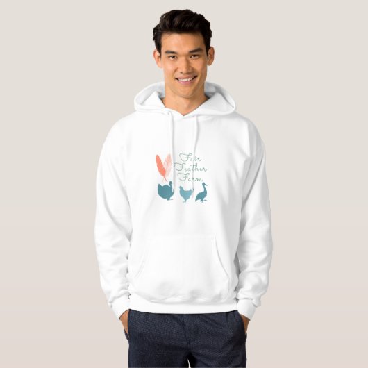 Hoodie boerderij logo (Voorkant volledig)