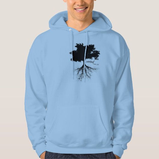 Hoodie (boom met wortels) (Voorkant)