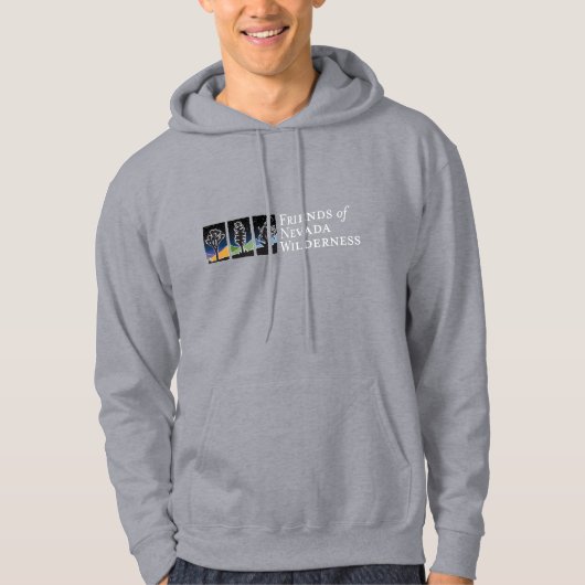 Hoodie (Dark Sky Logo - Wit) (Voorkant)