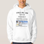 Hoodie Find Me On Nooit Getrouwd Dating COM (Voorkant)