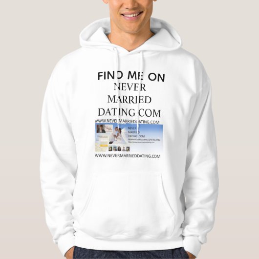 Hoodie Find Me On Nooit Getrouwd Dating COM (Voorkant)