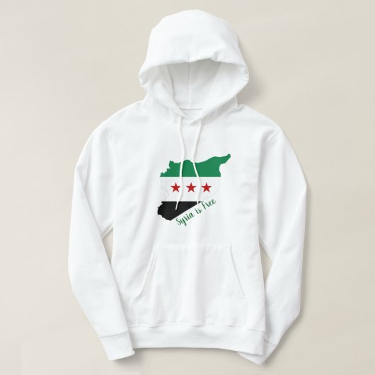 Hoodie - Free Syria kaart (Design voorkant)