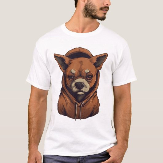 Hoodie Frenchie: Te coole bontschool! T-shirt (Voorkant)