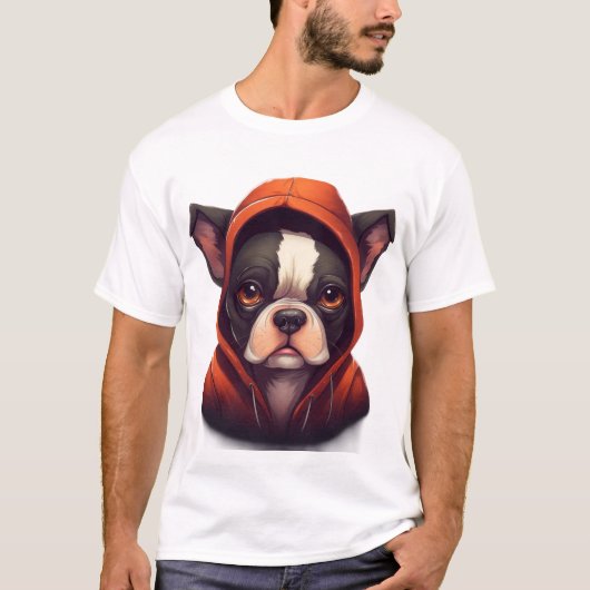 Hoodie Frenchie: Te coole bontschool! T-shirt (Voorkant)