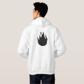 Hoodie Gang Hooded Sweatshirt in White (Achterkant volledig)