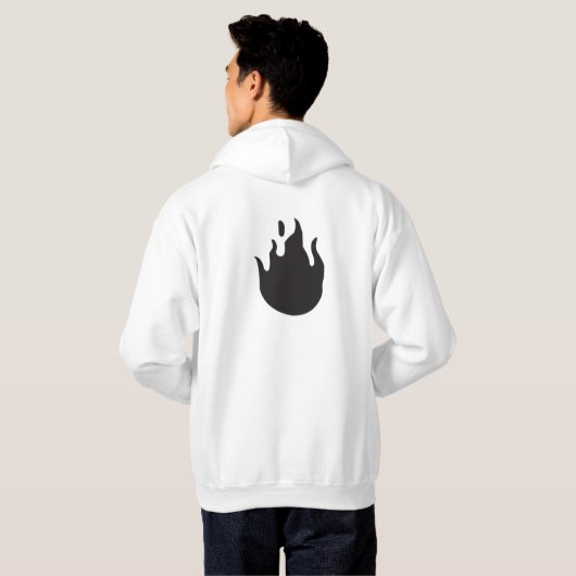 Hoodie Gang Hooded Sweatshirt in White (Achterkant volledig)