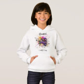Hoodie "HALLOWEEN is coming to town" Witch (Voorkant volledig)