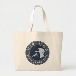 HOODIE IN HOODIE RAPPING OP HET MIC GROTE TOTE BAG