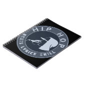 HOODIE IN HOODIE RAPPING OP HET MIC NOTITIEBOEK (Linkerzijde)