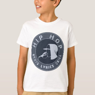 HOODIE IN HOODIE RAPPING OP HET MIC T-SHIRT