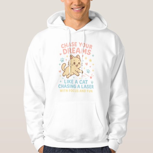 Hoodie kattenliefhebber (Voorkant)