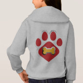 Hoodie Kids Animal Paw Print (Achterkant)