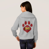 Hoodie Kids Animal Paw Print (Achterkant volledig)