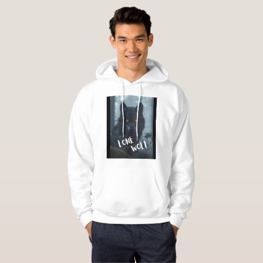 Hoodie (lone wolf ontwerp) (Voorkant volledig)