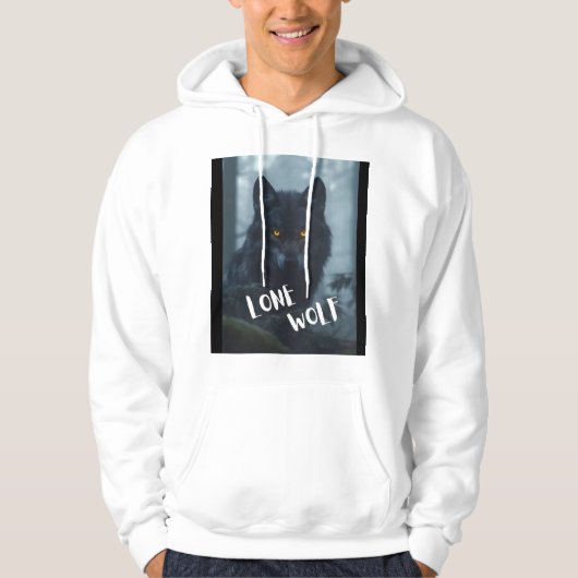 Hoodie (lone wolf ontwerp) (Voorkant)