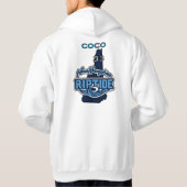 Hoodie met aangepaste naam en nummer (Achterkant)