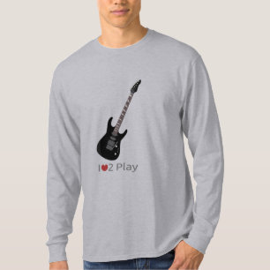 Hoodie met afbeelding van een elektrische gitaar t-shirt