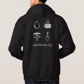Hoodie (met bedrukking achterop) (Achterkant)