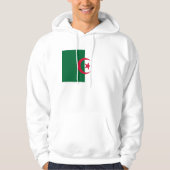 Hoodie met capuchon en vlag van Algerije (Voorkant)
