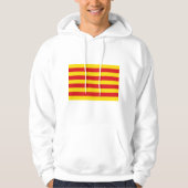 Hoodie met capuchon en vlag van Catalonië (Voorkant)