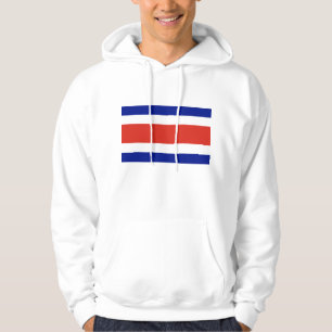 Hoodie met capuchon en vlag van Costa Rica