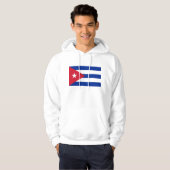 Hoodie met capuchon en vlag van Cuba (Voorkant volledig)