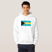 Hoodie met capuchon en vlag van de Bahama's (Voorkant volledig)