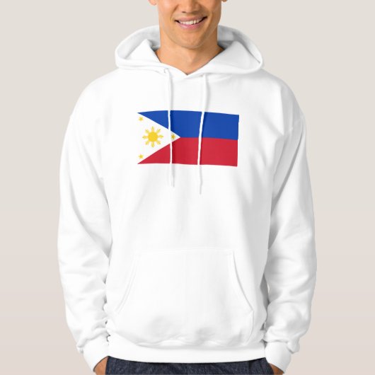 Hoodie met capuchon en vlag van de Filipijnen (Voorkant)