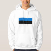 Hoodie met capuchon en vlag van Estland (Voorkant)
