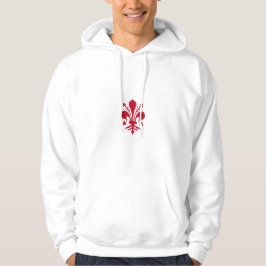 Hoodie met capuchon en vlag van Florence, Toscane