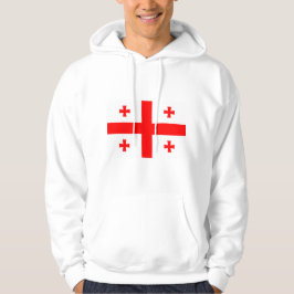 Hoodie met capuchon en vlag van Georgië