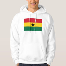 Hoodie met capuchon en vlag van Ghana