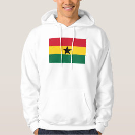 Hoodie met capuchon en vlag van Ghana