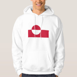 Hoodie met capuchon en vlag van Groenland
