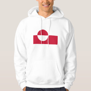 Hoodie met capuchon en vlag van Groenland