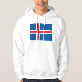 Hoodie met capuchon en vlag van IJsland