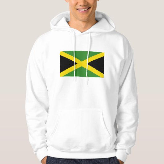 Hoodie met capuchon en vlag van Jamaica (Voorkant)