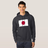 Hoodie met capuchon en vlag van Japan (Voorkant volledig)