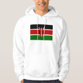 Hoodie met capuchon en vlag van Kenia (Voorkant)