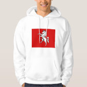 Hoodie met capuchon en vlag van Kent, Engeland (Voorkant)