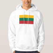 Hoodie met capuchon en vlag van Litouwen (Voorkant)
