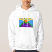 Hoodie met capuchon en vlag van Manitou Springs, U (Voorkant)