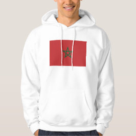 Hoodie met capuchon en vlag van Marokko
