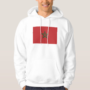 Hoodie met capuchon en vlag van Marokko